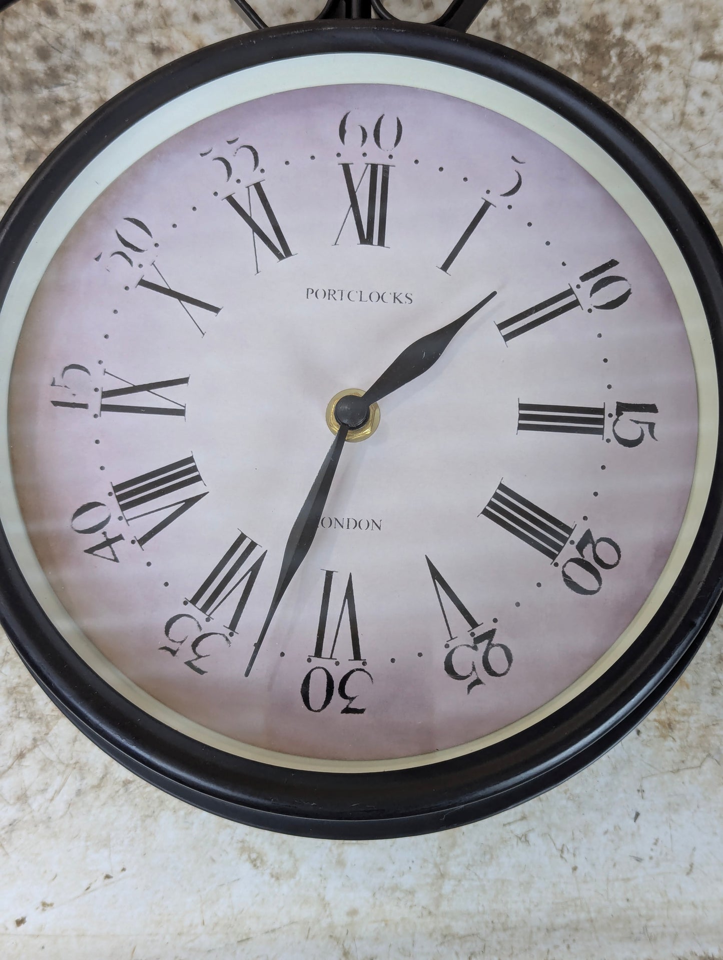 Decorative Double-Sided Indoor Outdoor Wall Mounted Garden Clock