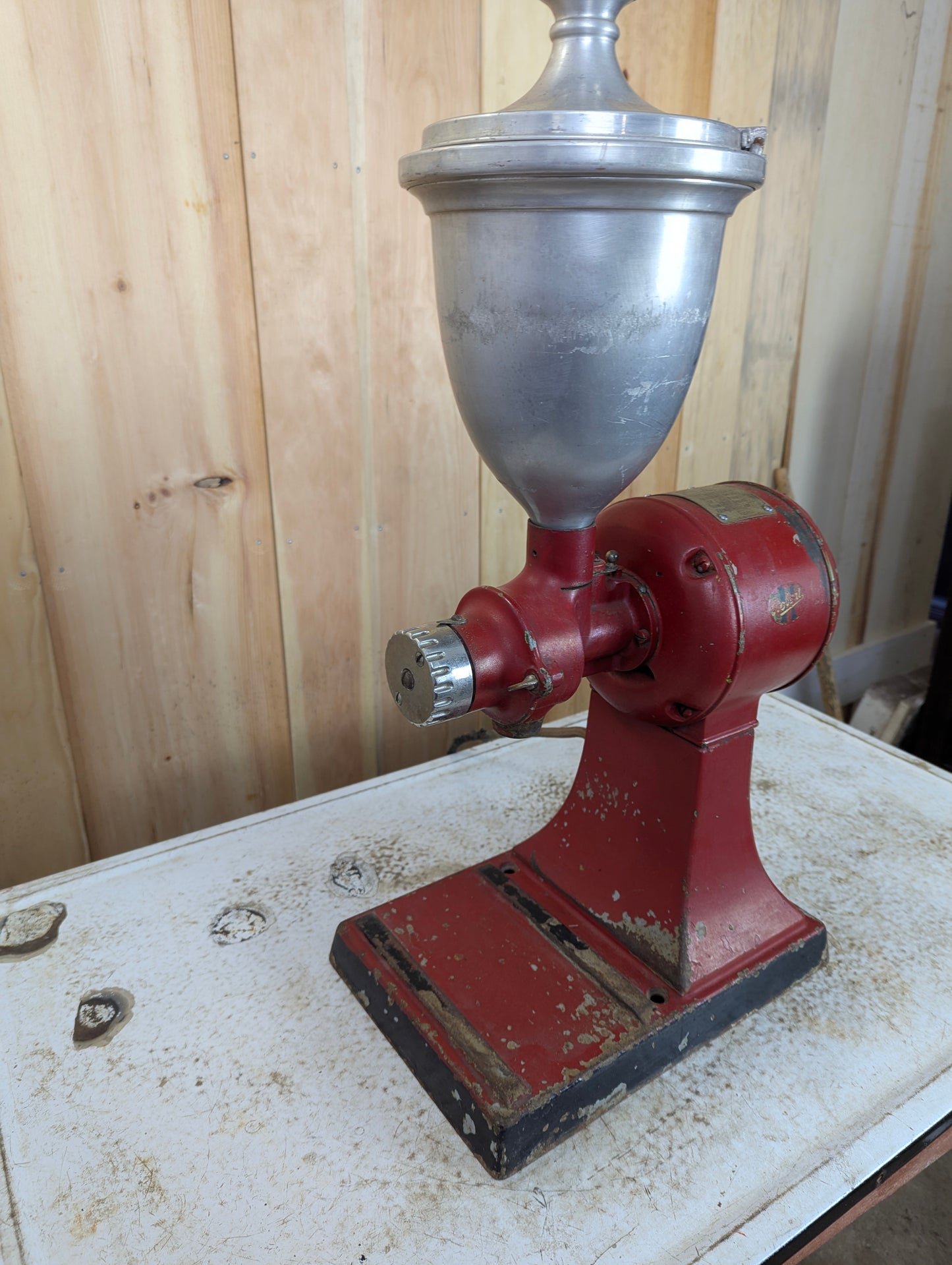 Vintage Hobart Model 2020 Electric Coffee Grinder - Works