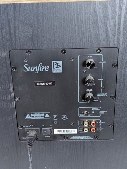 Sunfire Model SDS10 Dual 10” Driver Subwoofer