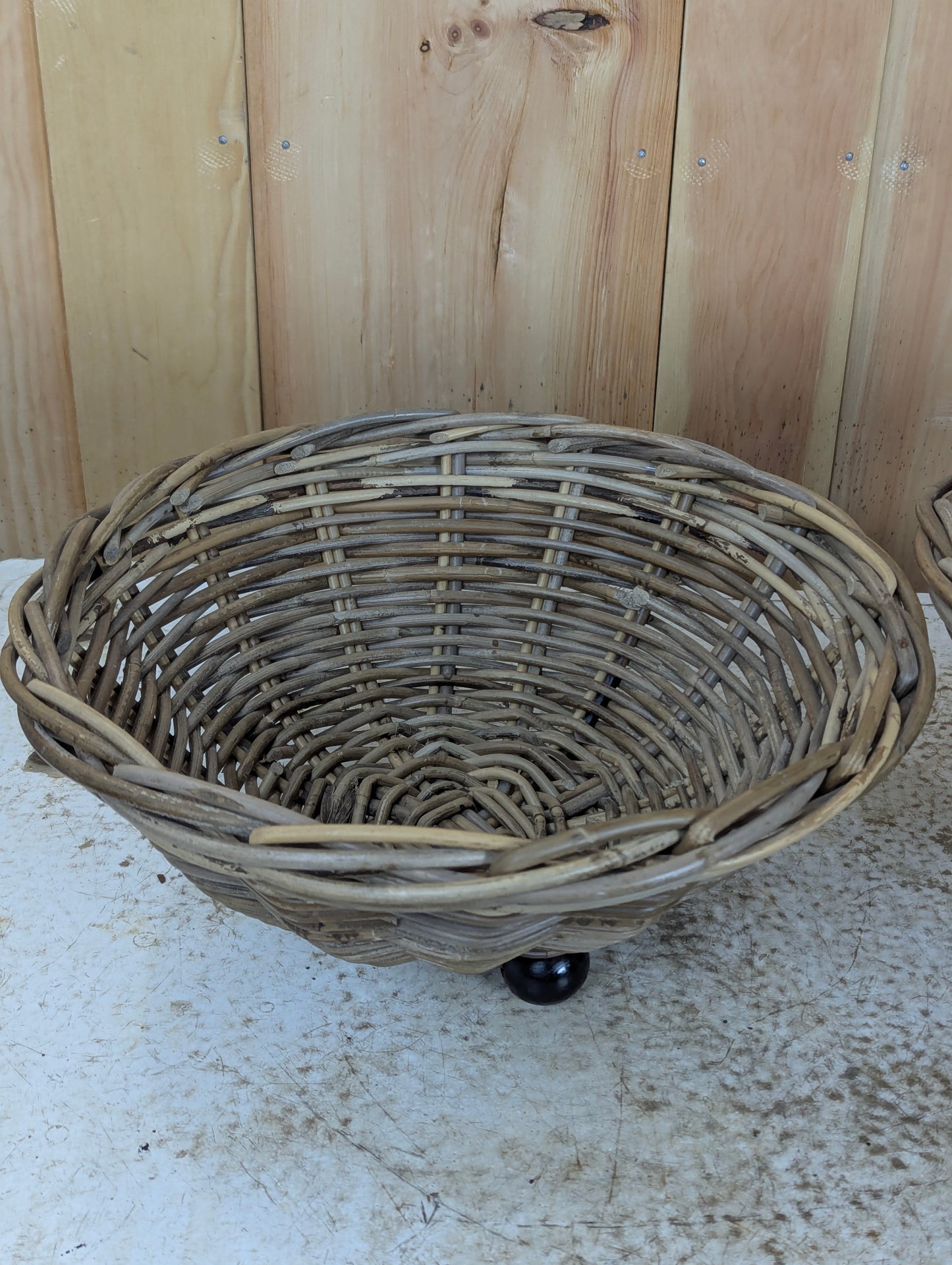 Pair of Vintage Wicker Baskets