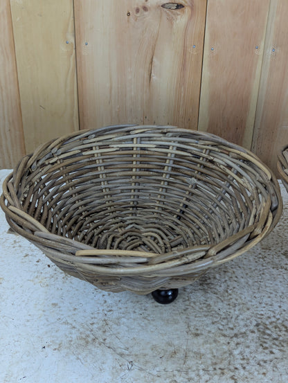 Pair of Vintage Wicker Baskets