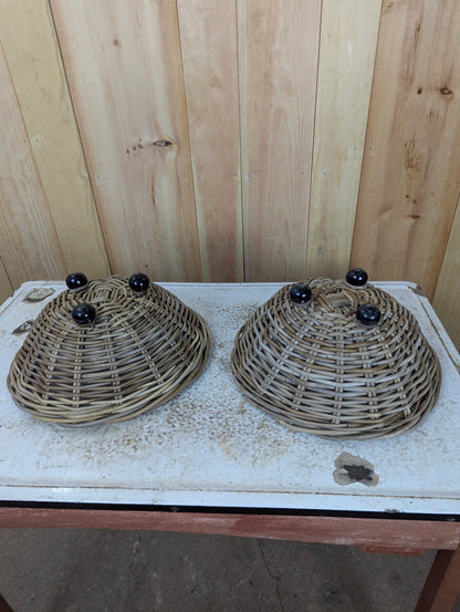 Pair of Vintage Wicker Baskets