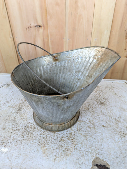 Vintage Steel Coal Bucket