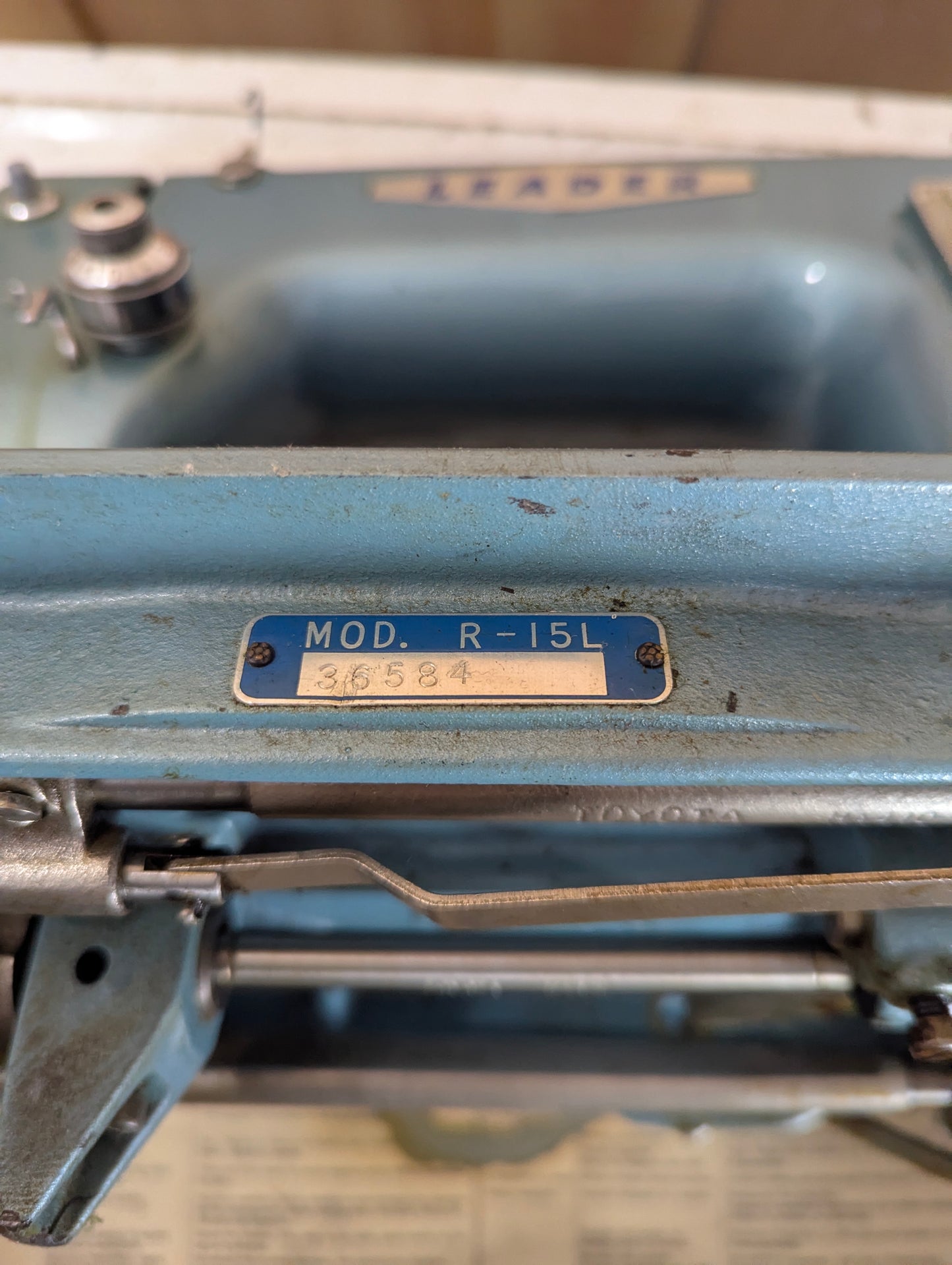 Vintage Leader Super Deluxe Sewing Machine