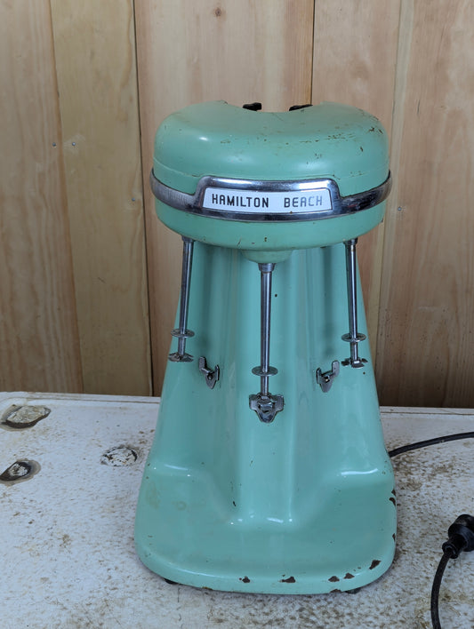 Vintage Hamilton Beach Jadeite 3-Head 40DM Milkshake Mixer