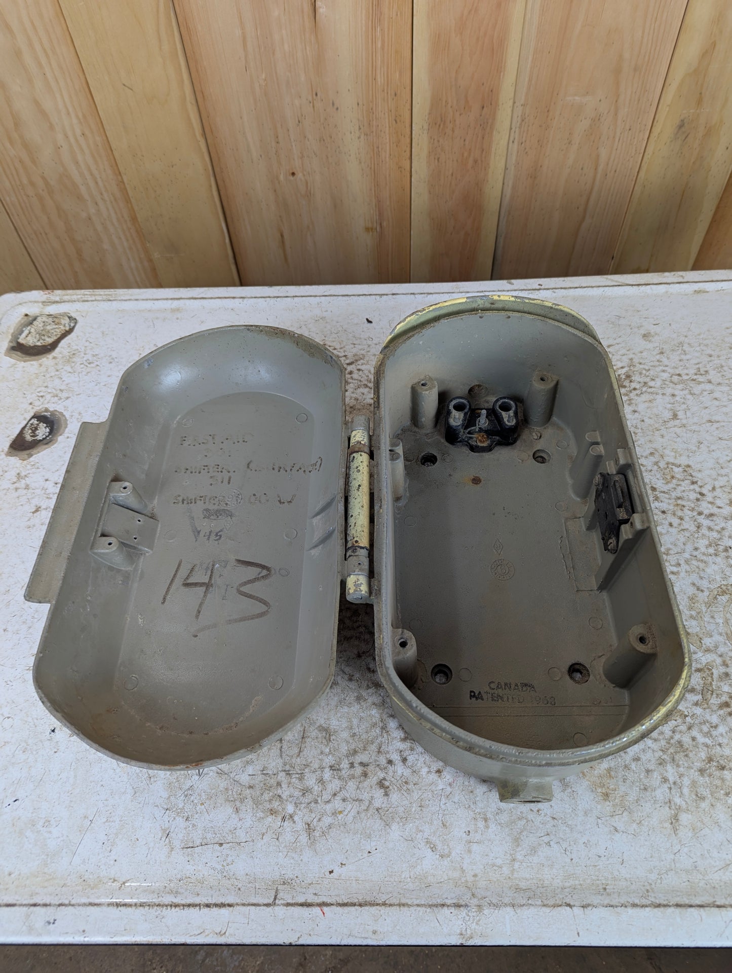 Vintage Northern Telecom Emergency Phone Box