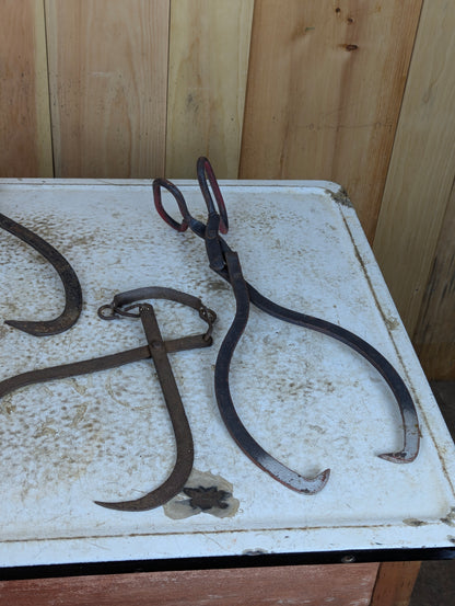 Vintage Log Tongs
