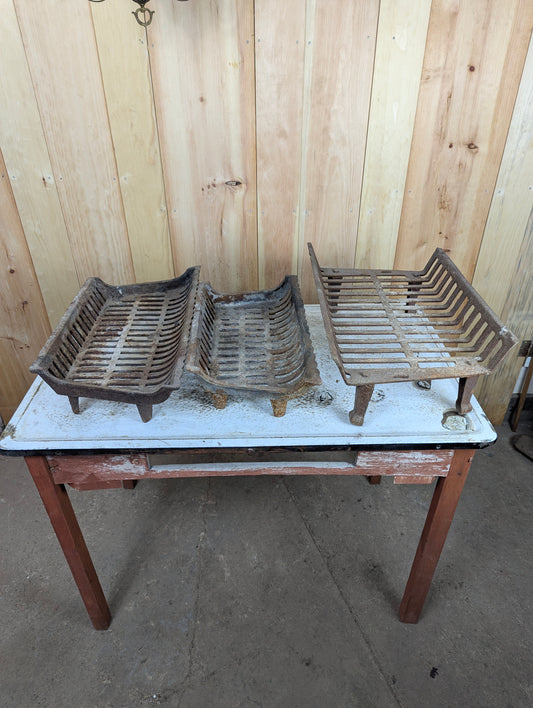 Vintage Cast Iron Fireplace Grates