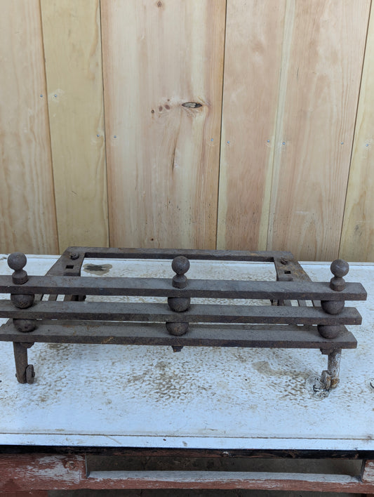 Vintage Cast Iron Fireplace Grate Box