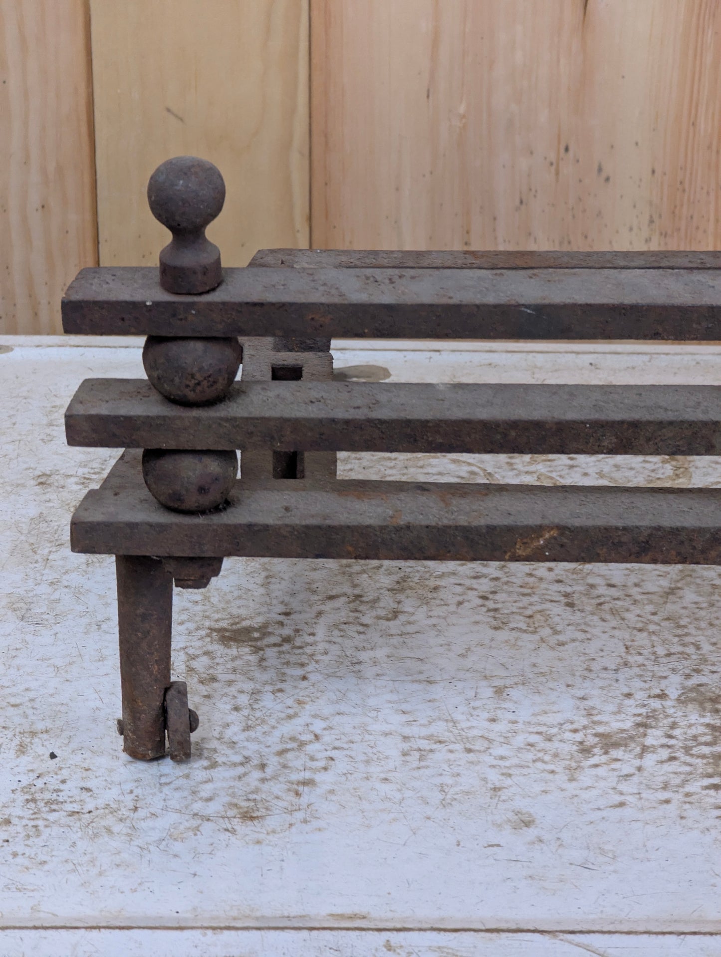 Vintage Cast Iron Fireplace Grate Box