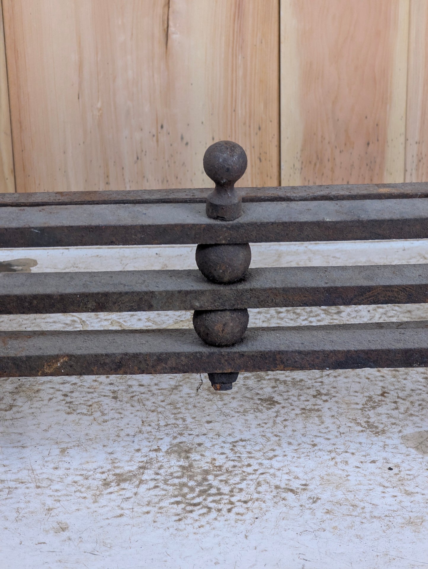 Vintage Cast Iron Fireplace Grate Box