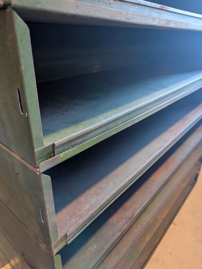 Vintage 11 Section Metal Cabinet