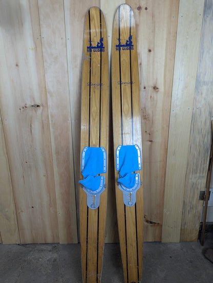 Vintage Sea Gliders Senior No.68 Wooden Water Skiis