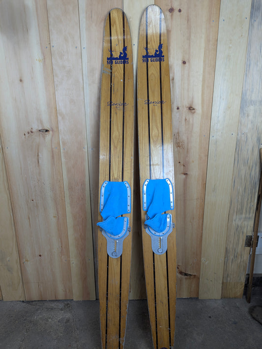 Vintage Sea Gliders Senior No.68 Wooden Water Skiis