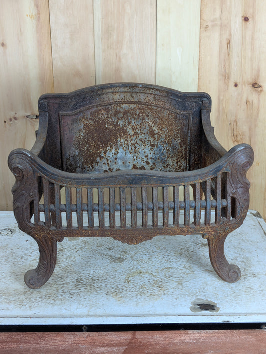 Antique Cast Iron Fire Basket