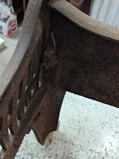 Antique Cast Iron Fire Basket
