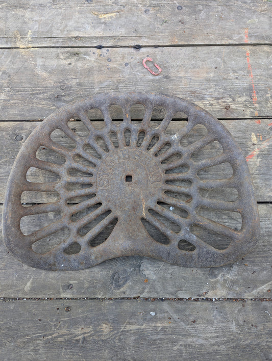Antique Sylvester Cast Iron Tractor Seat