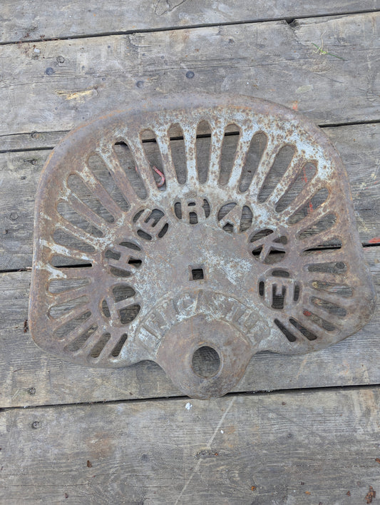 Antique "The Rake" Newcastle Cast Iron Tractor Seat