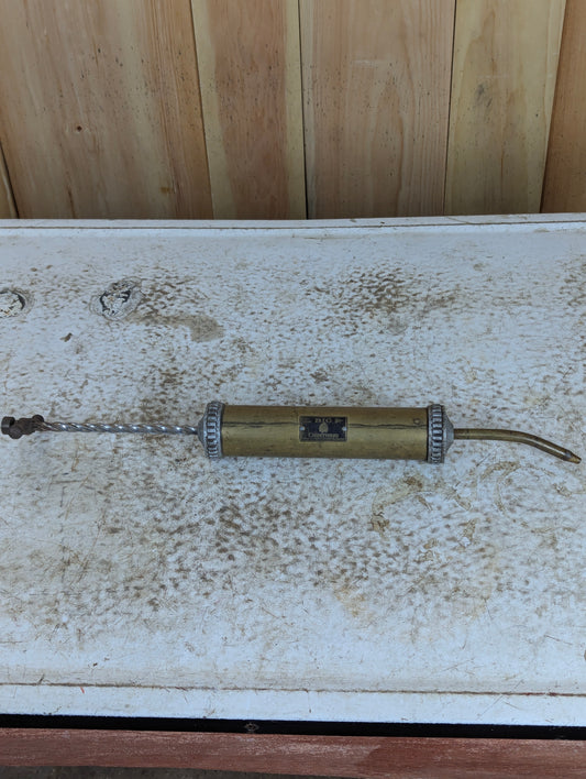 Antique Brass “Big Lightning” Screw Grease Gun