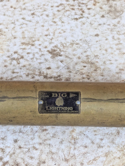 Antique Brass “Big Lightning” Screw Grease Gun