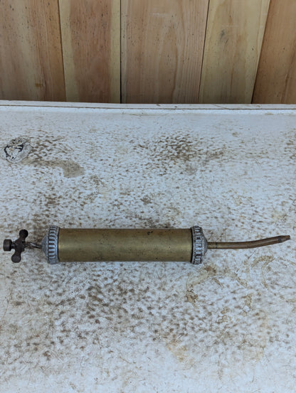 Antique Brass “Big Lightning” Screw Grease Gun