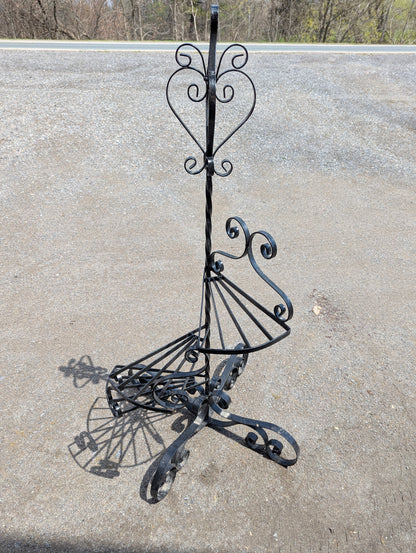 Black Wrought Iron Plant Stand