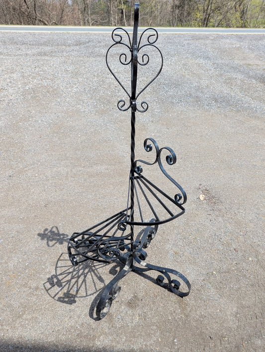 Black Wrought Iron Plant Stand