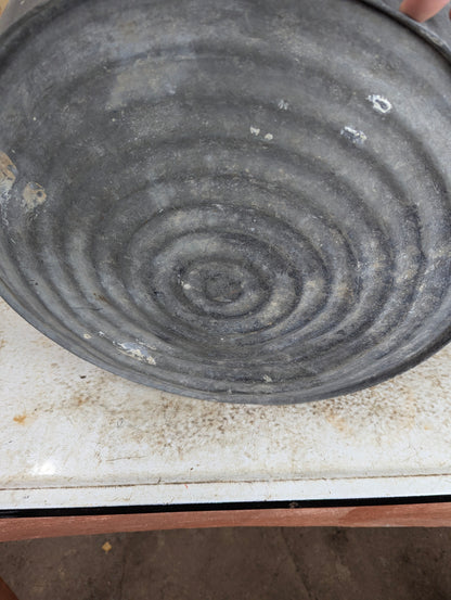 Vintage Galvanized Round Washtub