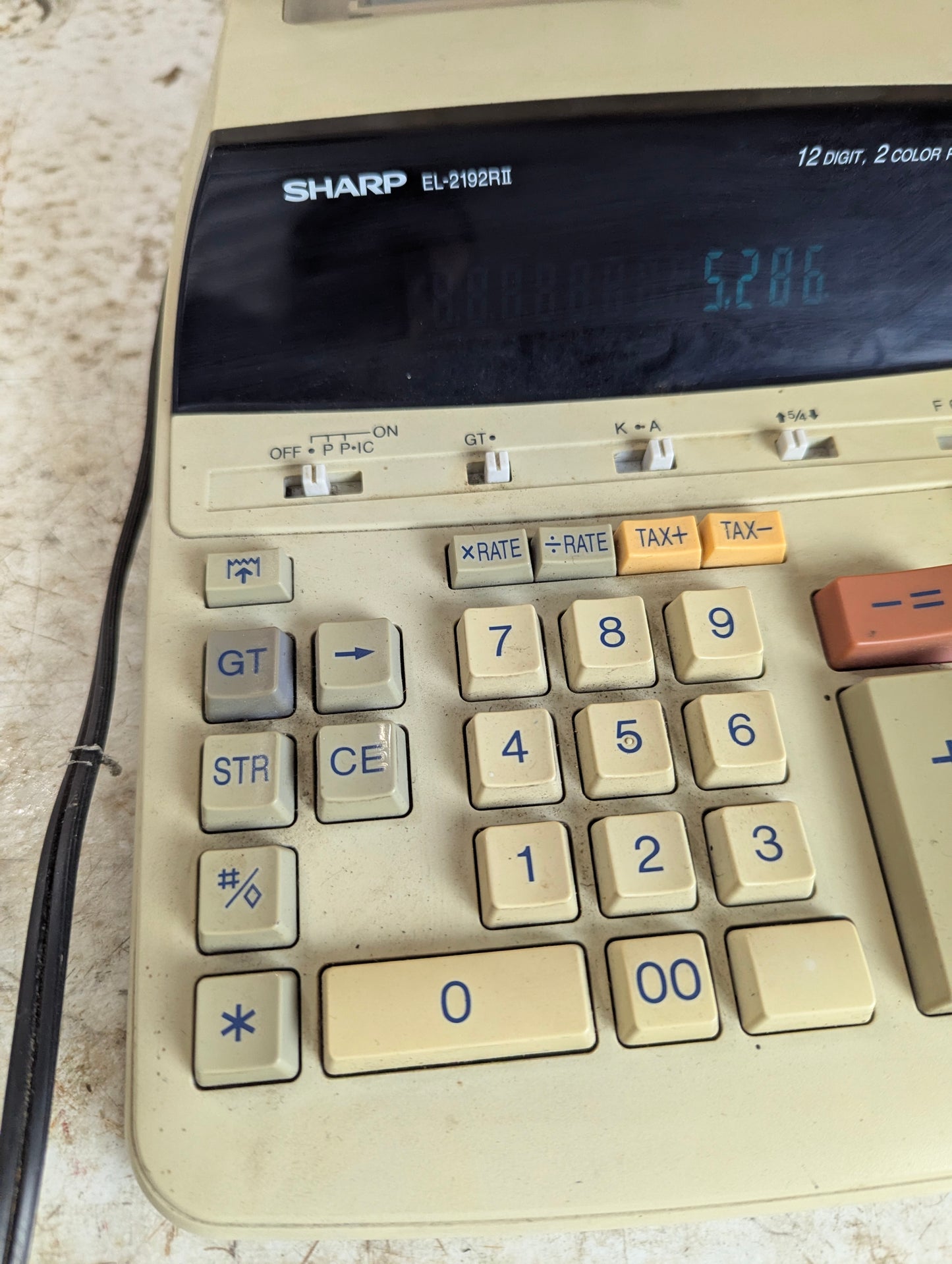 Sharp EL-2192R Electric Calculator