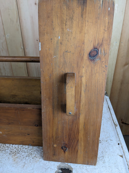 Large Handcrafted Wooden Tool Box