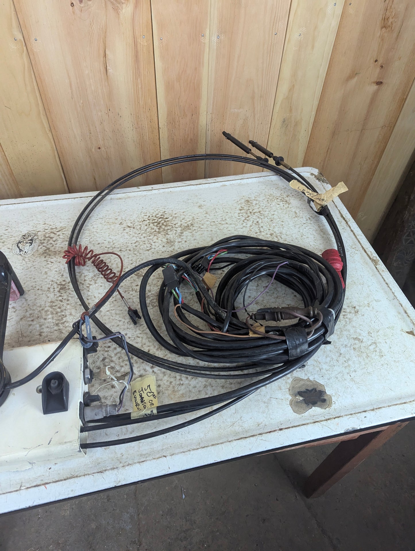 Johnson Evinrude Outboard Side Mount Remote Control Box Untested