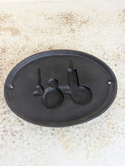 Vintage Cast Iron United Firefighter’s Fire Insurance Plaque Reproduction