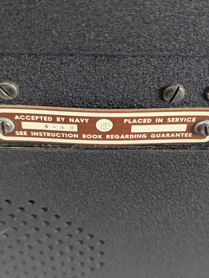Vintage US Navy Model ABK-5 Zenith Corp Military Aircraft Radio Receiver IFF