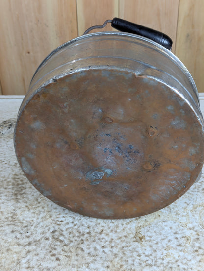 Vintage Large GSW Solid Copper Chrome Plated Kettle