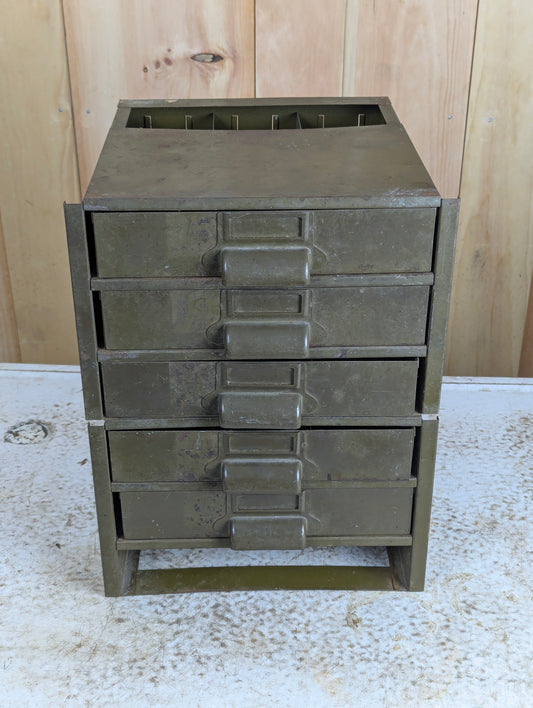 Pair of Metal Hardware Drawers - Missing One Drawer