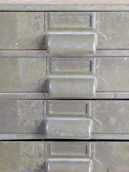 Pair of Metal Hardware Drawers - Missing One Drawer