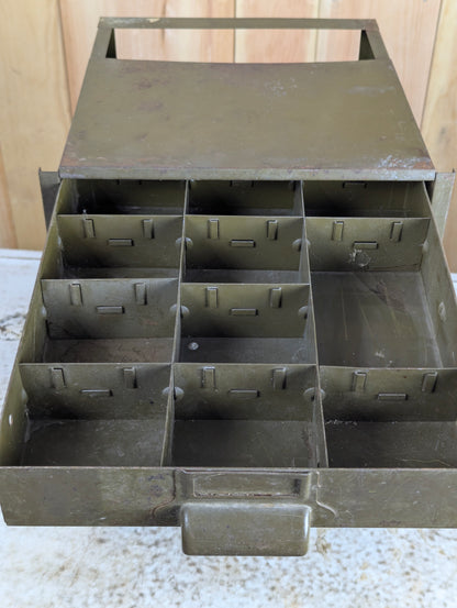 Pair of Metal Hardware Drawers - Missing One Drawer