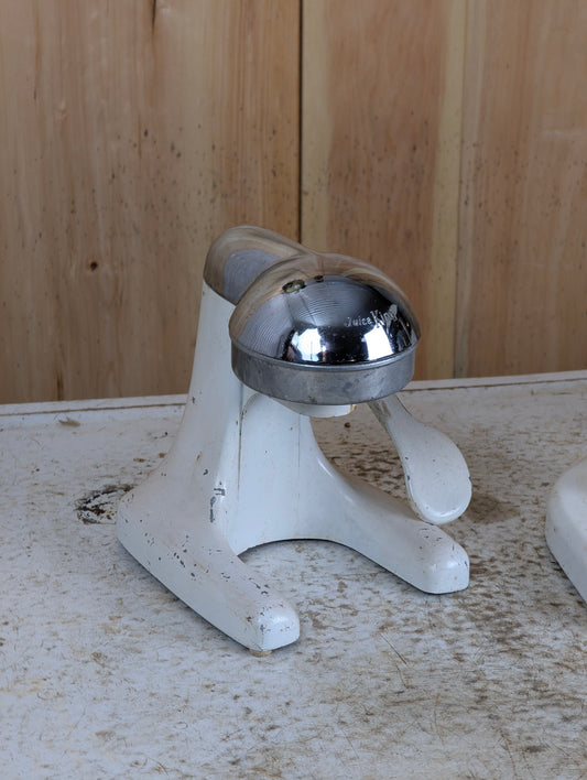 Vintage White and Chrome Juice King Juicer