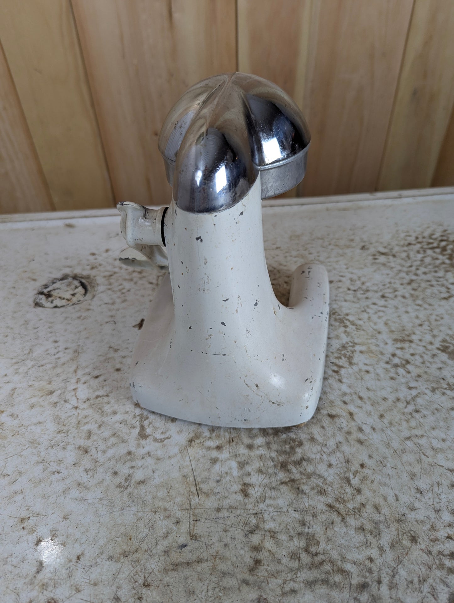 Vintage White and Chrome Juice King Juicer