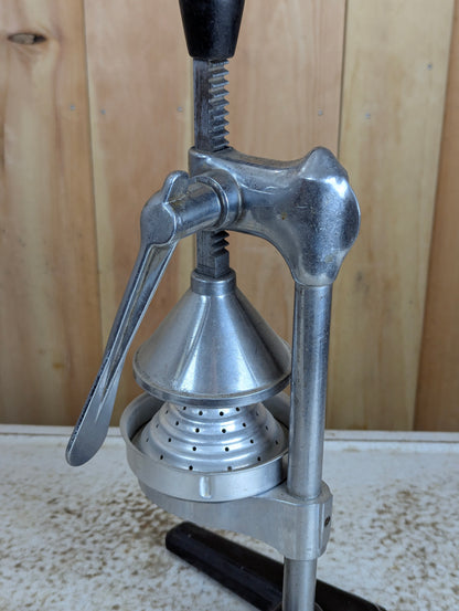 Vintage Commercial Cast Iron Manual Lever Citrus Juicer