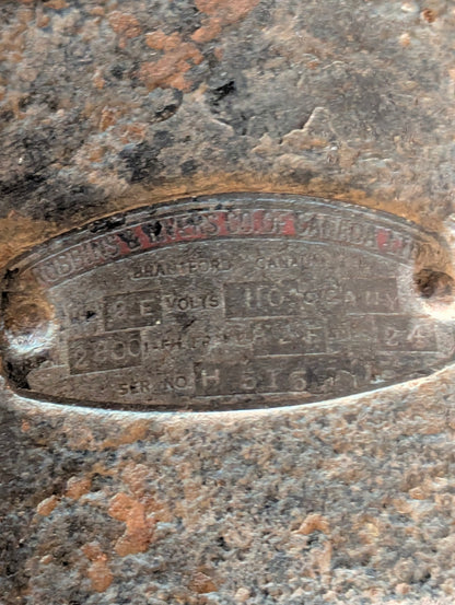 Antique Canadian Blower & Forge Co. Forge Table & No. 2E Electric Blower