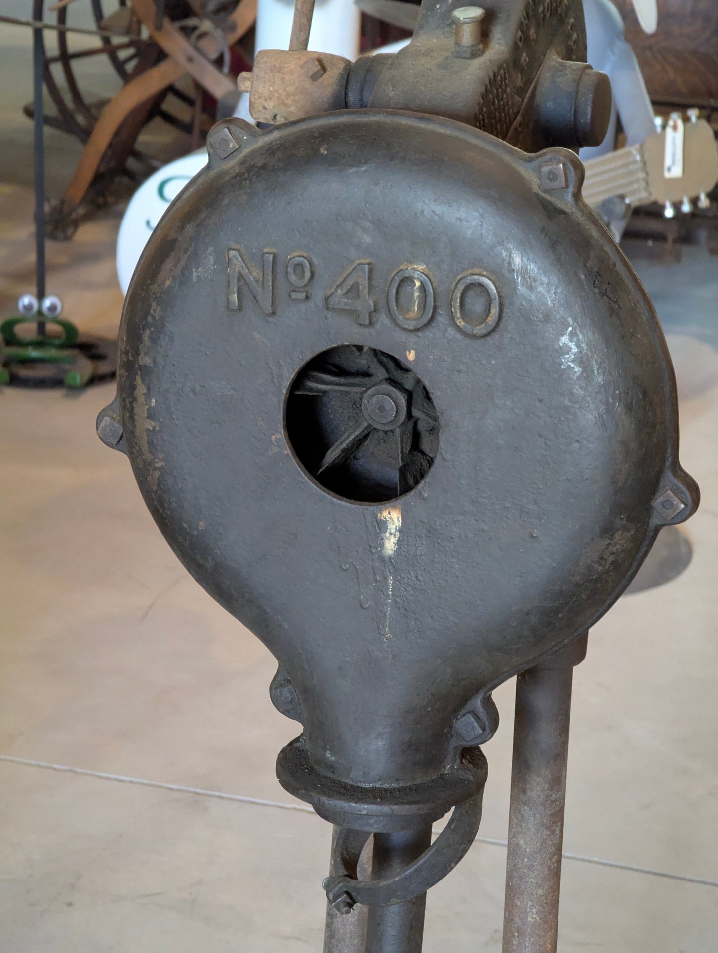 Antique Champion 400 Forge Blower with stand