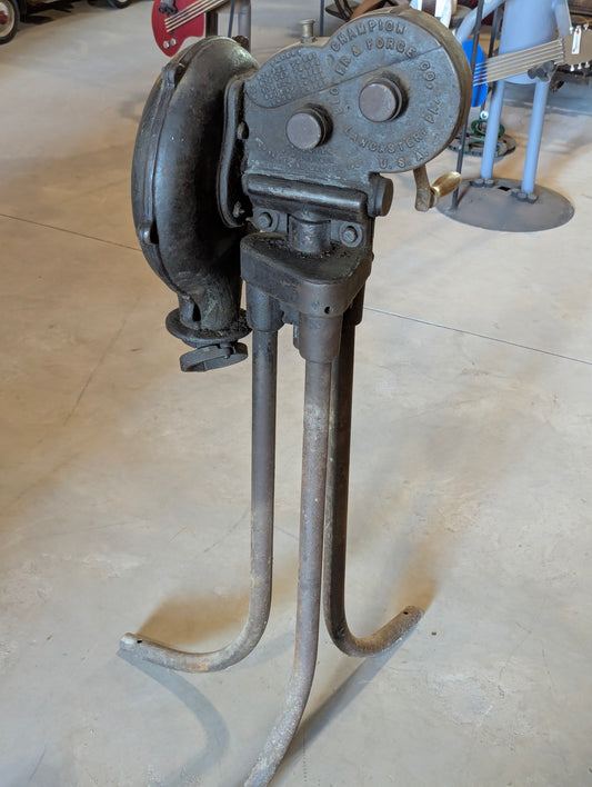 Antique Champion 400 Forge Blower with stand