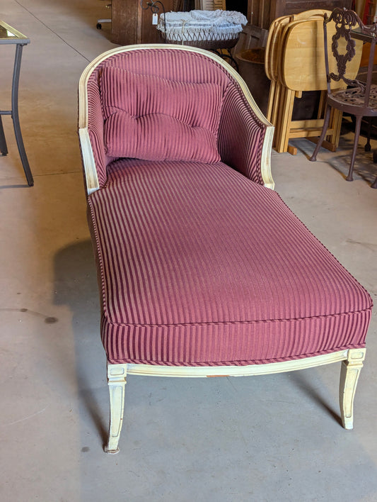 Vintage Striped Chaise Lounge