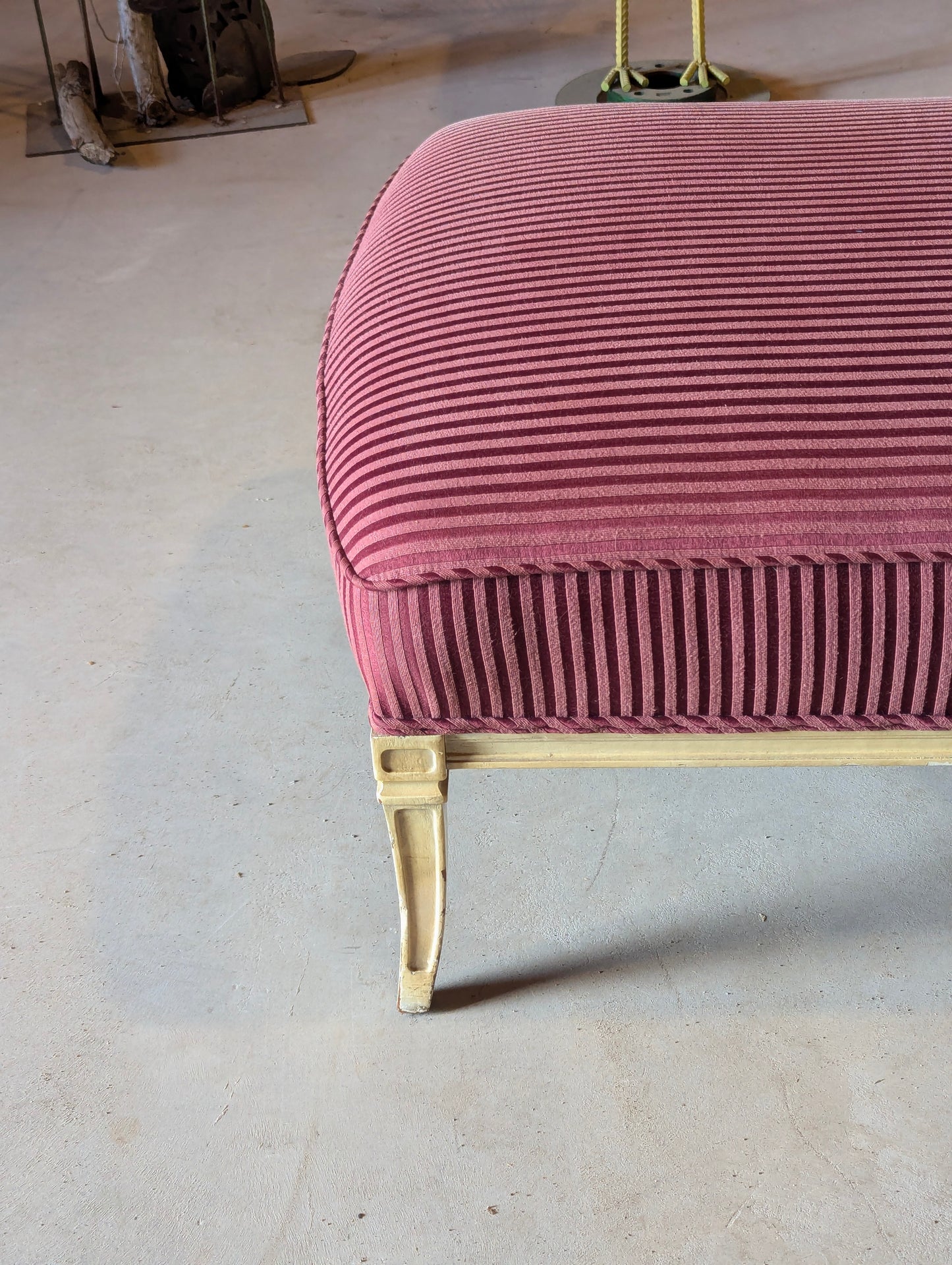 Vintage Striped Chaise Lounge