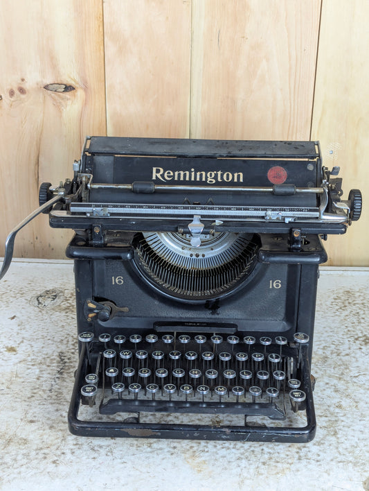 Vintage 1938 Remington 16 Typewriter - Cleaned & Working