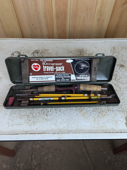 Vintage Berkley Bucaneer Fishing Rod with Case