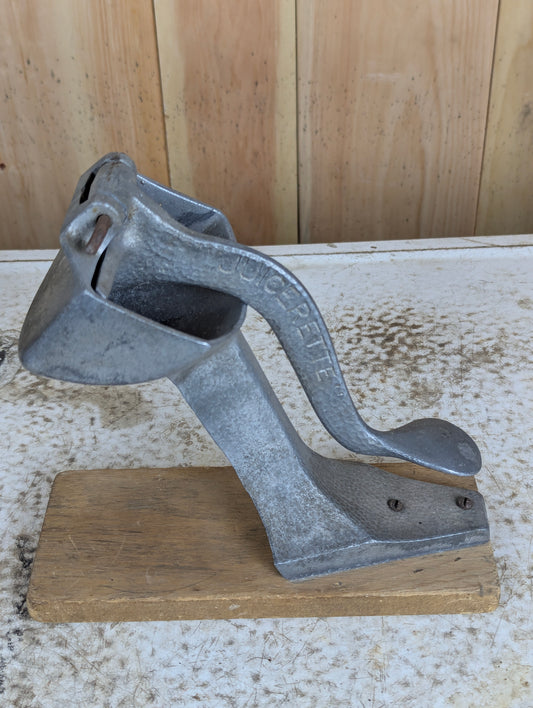 Vintage Cast Aluminum Hand Press Juicer