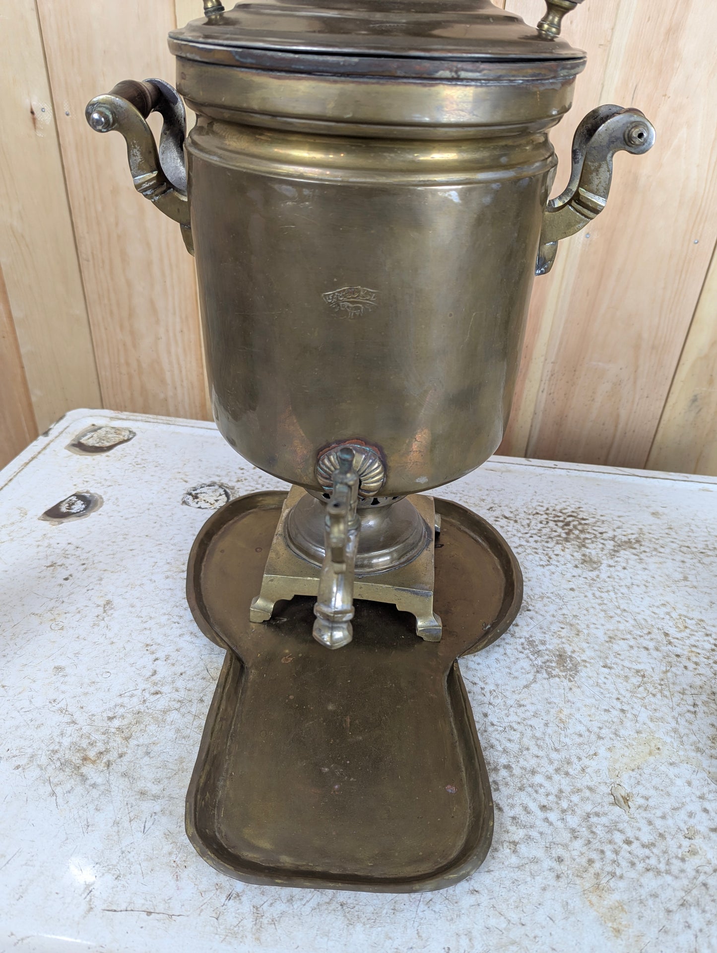Vintage Persian Samovar with Tray