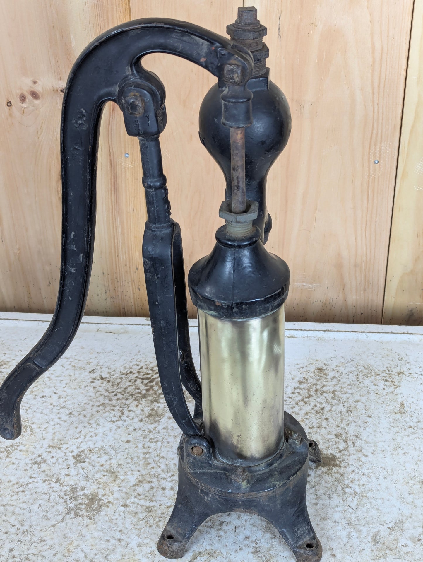 Vintage Cast Iron Brass Cylinder Smart Co. Water Pump Brockville
